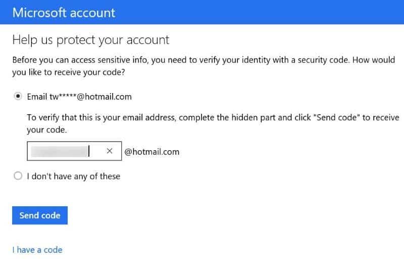 how to change microsoft account password